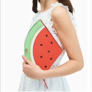 NWT Kate Spade watermelon clutch